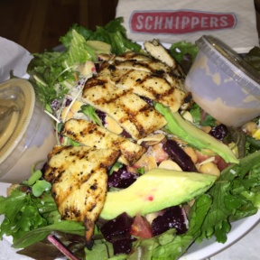 Gluten-free chicken salad from Schnipper's Quality Kitchen